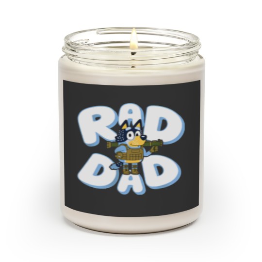 Discover Father day BlueyDad Rad Dad Scented Candles, BlueyDad and Bandit Scented Candles