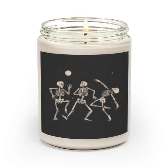 Discover Vibing dancing skeletons Scented Candles
