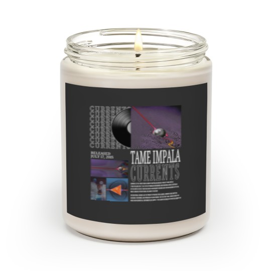 Discover Vintage Bootleg Inspired Scented Candles Tame Impala Currents Vintage Scented Candles