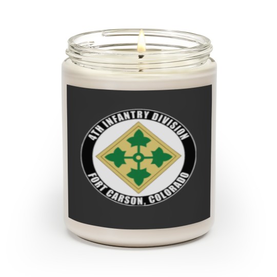 Discover 4th Infantry Division Fort Carson Colorado Emblem Scented Candles