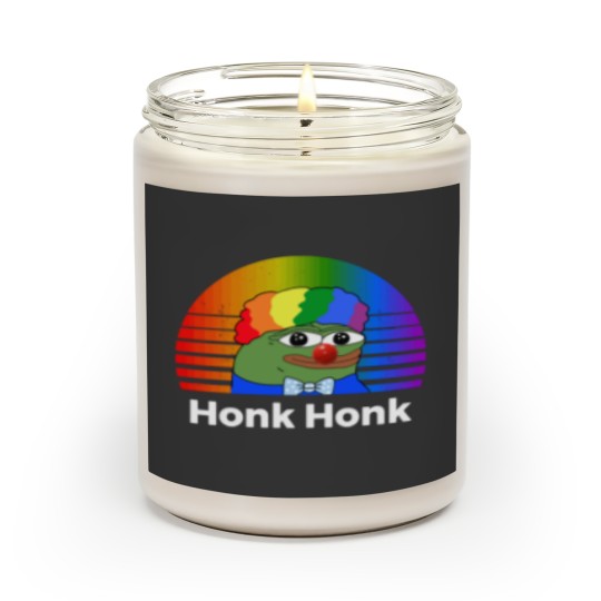 Discover Clown Pepe Honk Honk Funny Meme Honkler 0454 Scented Candles