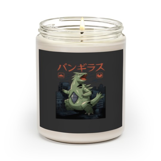 Discover Tyranitar Japanese Style Scented Candles for Movie and Gaming Enthusiasts