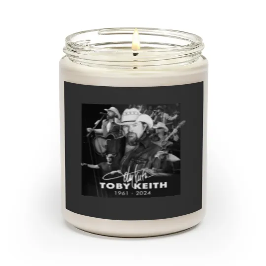 Discover Rare Collection In Memory Toby Keith 1961-2024 unisex Gift Scented Candles