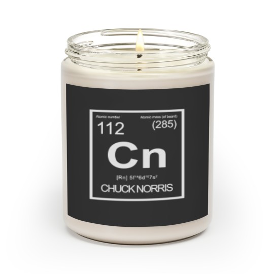 Discover Chuck Norris - Periodic Table of Elements Classic Scented Candles