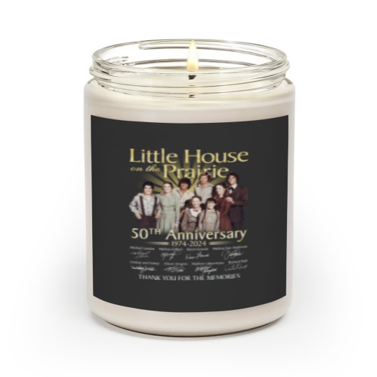 Discover Little House on The Prairie 50th Anniversary 1974-2024 Black Scented Candles