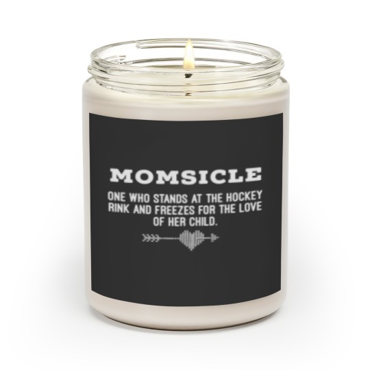 Discover Hockey Mom Momsicle Definition Scented Candles MotherDay Gift - Best Mothers Day Gifts - Scented Candles