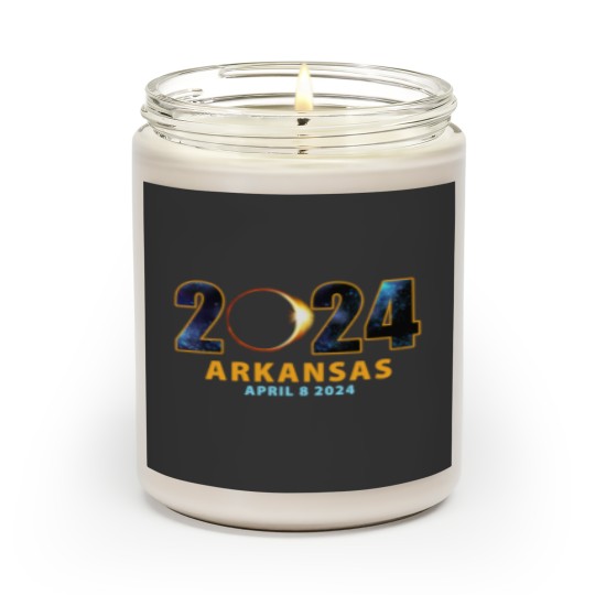 Discover Total Eclipse Arkansas Scented Candles,  2024 Eclipse Souvenir Scented Candles