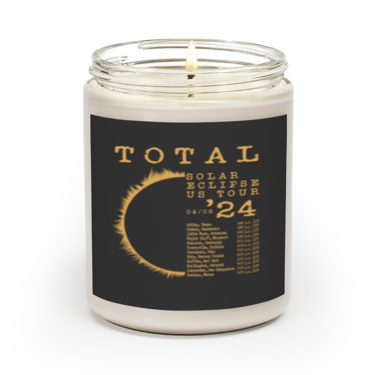 Discover Total Solar Eclipse Scented Candle, April 8, 2024 North American Path