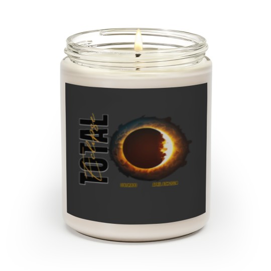 Discover Custom Total Solar Eclipse April 2024 Scented Candles, America Totality Eclipse 2024