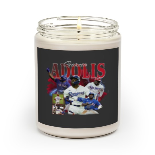 Discover Adolis Garcia Texas Baseball Scented Candles, Baseball Scented Candles Christmas Gift Unisex