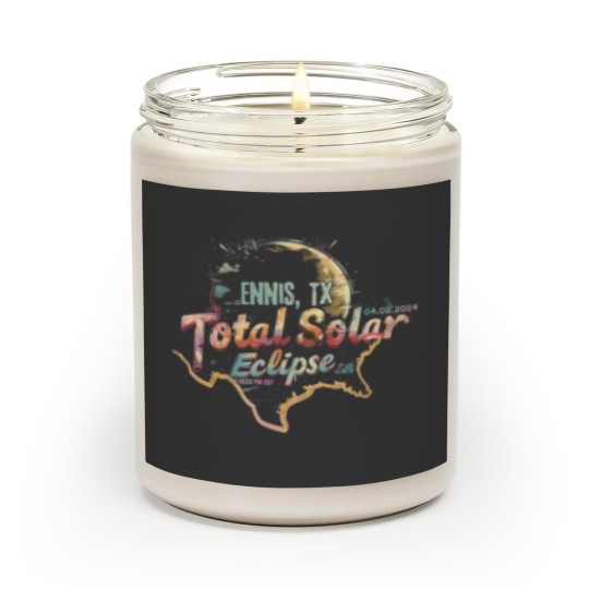 Discover Ennis, TX 2024 Total Solar Eclipse Scented Candles