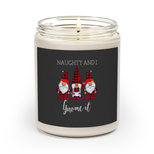 Discover Naughty And I Gnome It Christmas Three Scented Candles