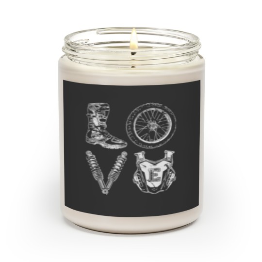 Discover Dirt Bike love Scented Candles