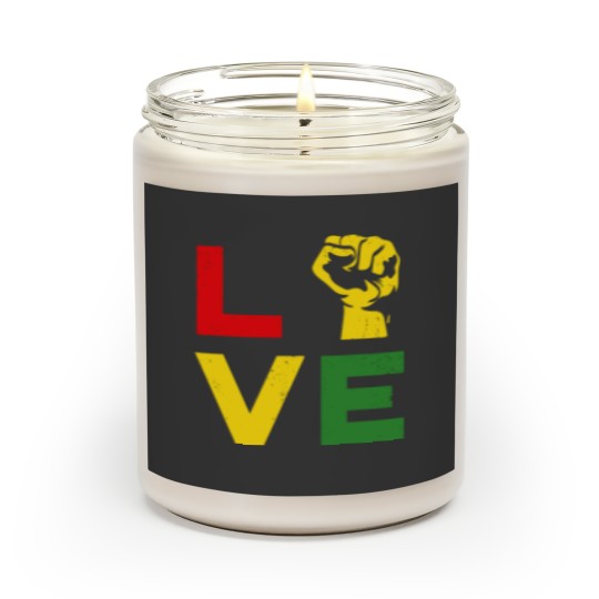 Discover Juneteenth Vintage Love Emancipation Day Melanin Black Pride Scented Candles