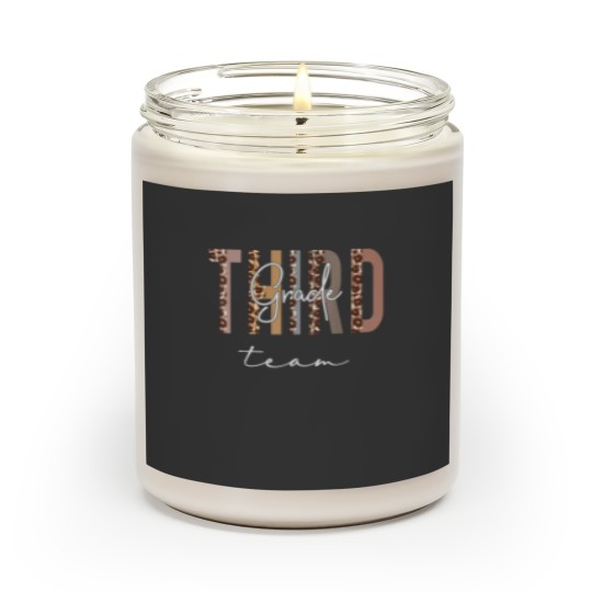Discover Third Grade Team Hello Back To School Appreciation Leopard Scented Candles