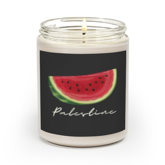 Discover Palestine Watermelon Scented Candles, Palestine Flag Scented Candles