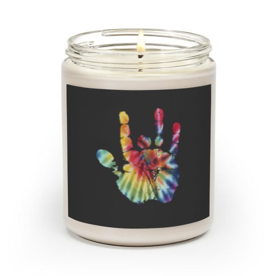 Discover Tie Dye Jerry Garcia Hand Bill Kreutzmann Scented Candles