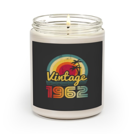 Discover Vintage 1962 Made in 1962 61st Birthday Scented Candle