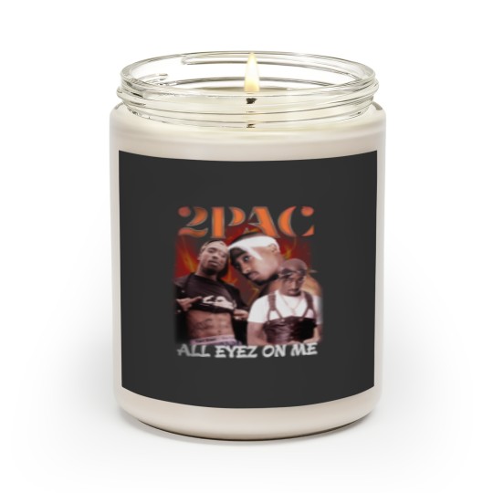 Discover Vintage Rap Scented Candles Design - Ready to Print Tupac PNG File