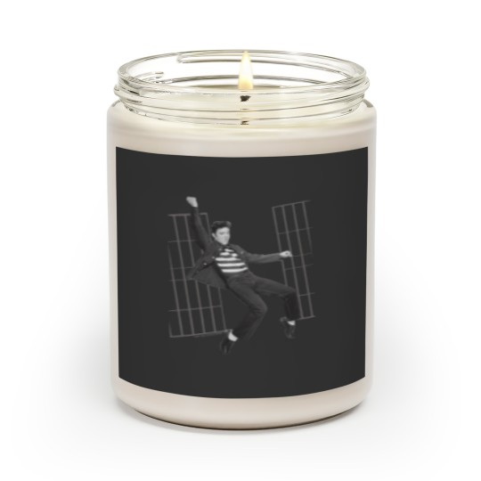 Discover Elvis Presley Jailhouse Rock Scented Candles Licensed Rock N Roll Music Scented Candles White