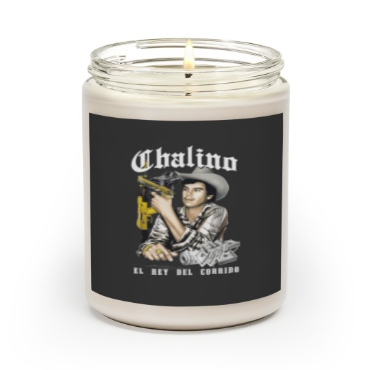 Discover Chalino Sanchez El Rey Del Corrido Scented Candles classic in black Cotton