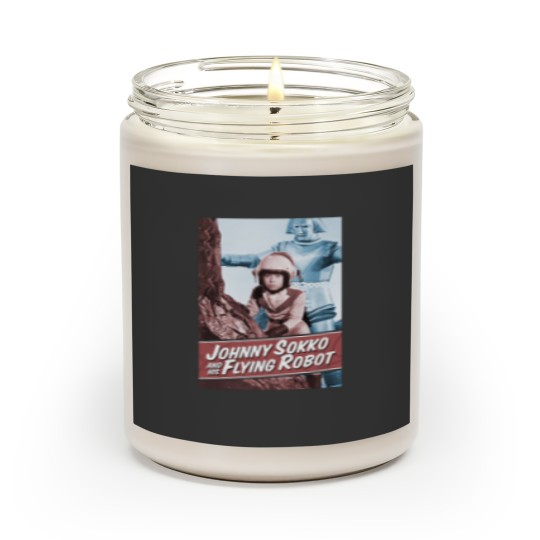 Discover Giant Robot Johnny Sokko's Flying Robot Vintage Poster Scented Candles