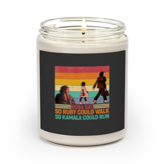 Discover Rosa Sat So Ruby Could Walk So Kamala Could Run Scented Candles, Kamala Harris