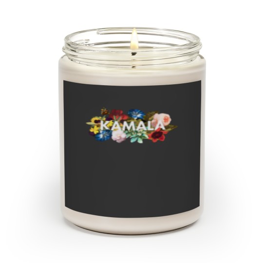 Discover Kamala Harris Vintage Floral Feminine First Female President Scented Candles