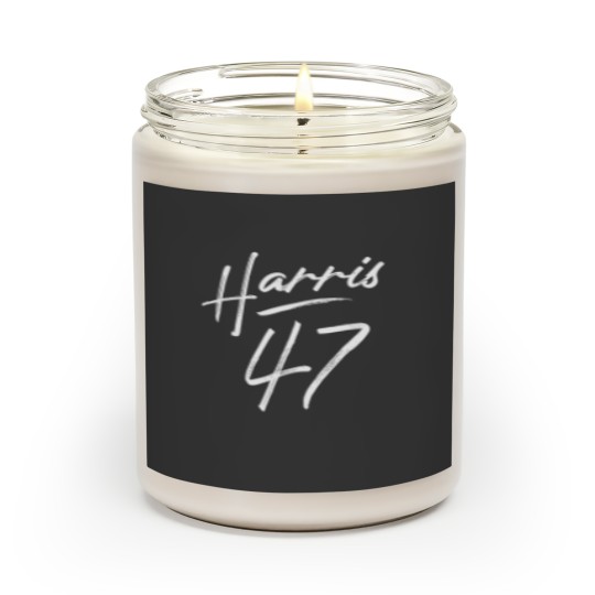 Discover Kamala Harris 47 Feminine Script for President Campaign 2024 Scented Candles