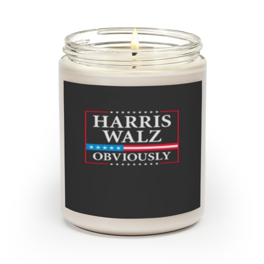 Discover Harris Walz Obviously President Kamala Harris Waltz Election Scented Candles