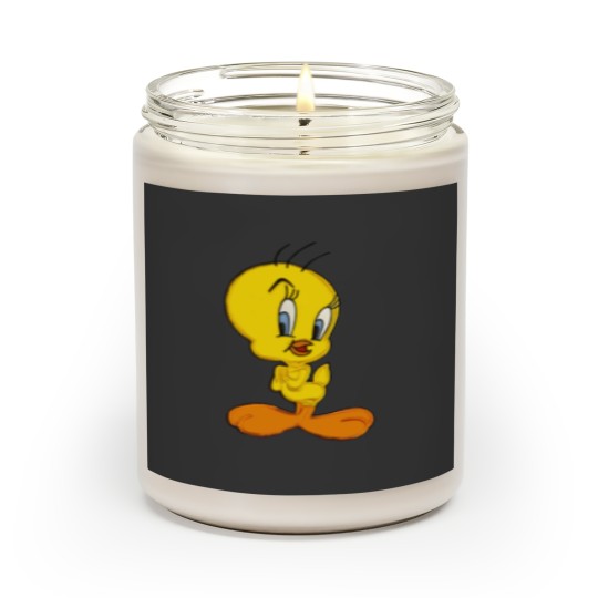 Discover Vintage 90s Warner Bros Tweety Bird Scented Candles XL White Crewneck