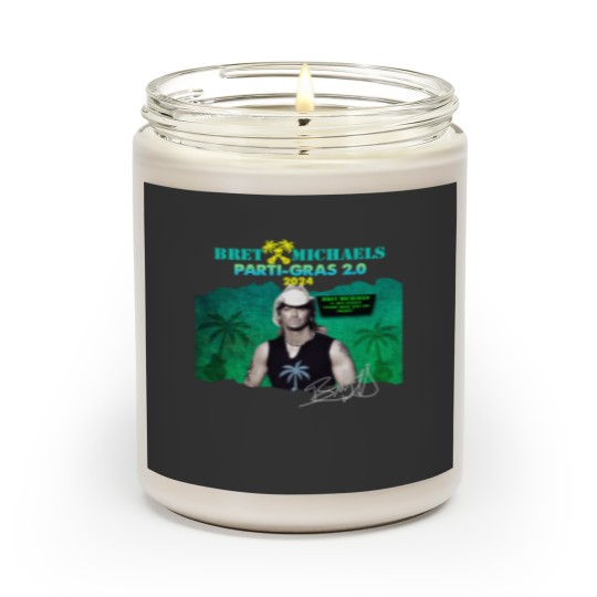 Discover New Popular ​Bret Michaels Tour 2024 Gift For Fan Scented Candles