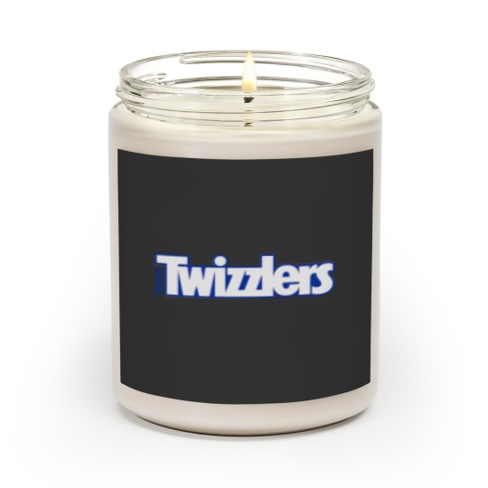 Discover Twizzlers Twists White Blue Logo Distressed Scented Candles