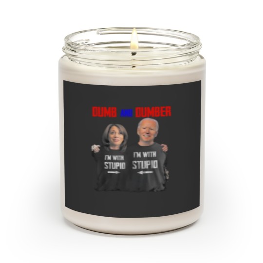 Discover Biden Harris Dumb and Dumber Trump 2024 Scented Candles, Take America Back Trump, President Trump Scented Candles
