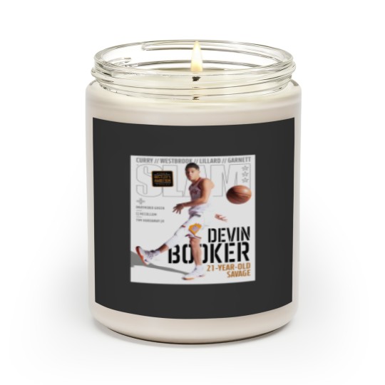 Discover Devin Booker SLAM Poster Scented Candles, Devin Booker Magazine Scented Candles
