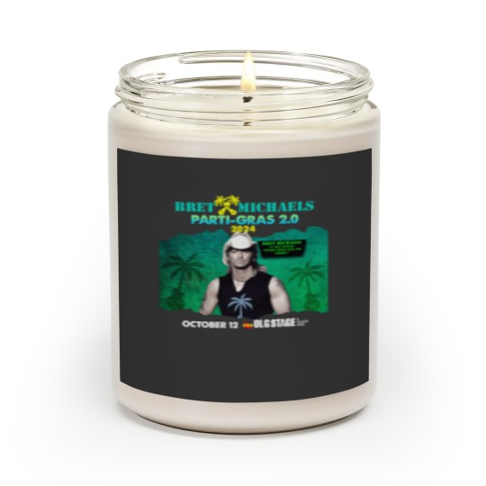 Discover New Popular!!! Bret Michaels Tour 2024 Gift For Fan Scented Candles