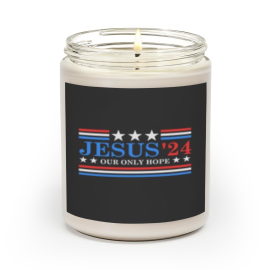 Discover Jesus Christ 2024 President USA Election Political Parody Scented Candles