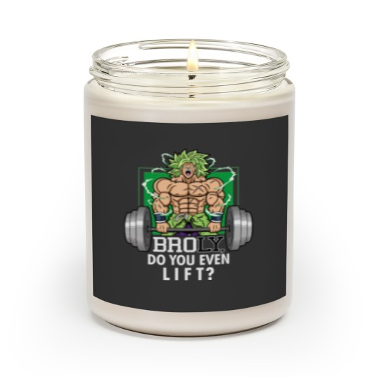 Discover Brolifting Super Saiyan Gym Lifting Broly Anime Workout Scented Candles