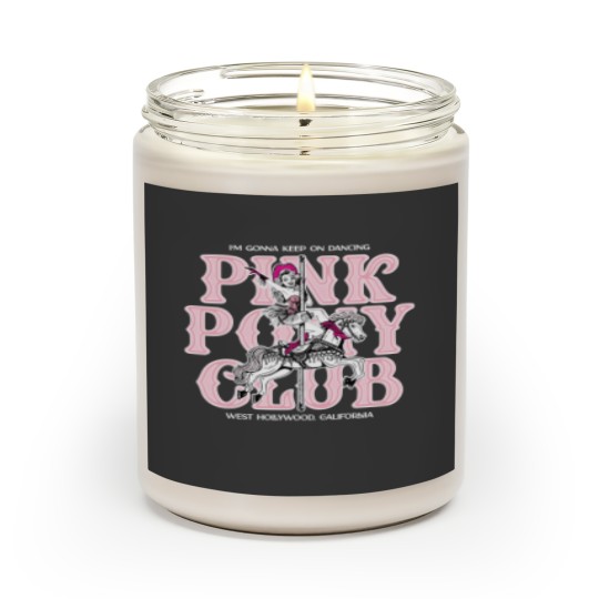 Discover Pink Pony Club Unisex Jersey Short Sleeve Scented Candles, Chappell Roan Fan Scented Candles