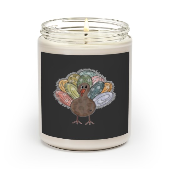 Discover Cute Turkey Fall Thanksgiving Scented Candles, Thanksgiving Family