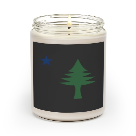 Discover Maine 1901 Original Tree and Star Flag Active Scented Candles