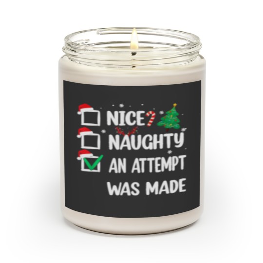 Discover Nice Naughty An Attempt Was Made Christmas List Scented Candles