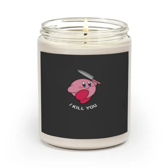 Discover Kirby I Kill You Embroidered Scented Candles