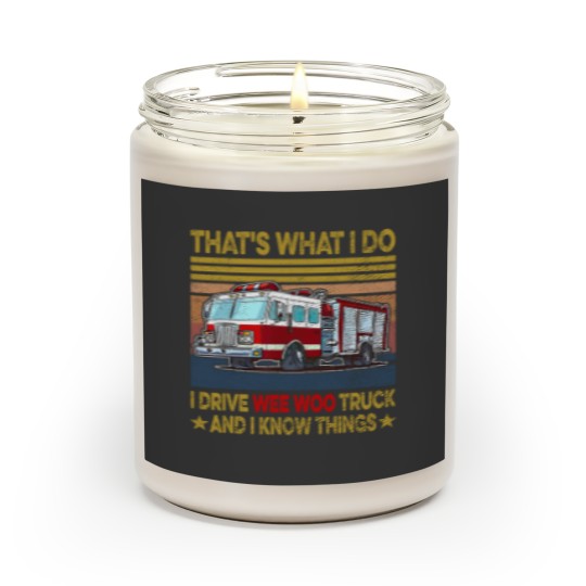 Discover Nn I Drive Wee Woo Truck FireFighter Costume Fireman Scented Candles