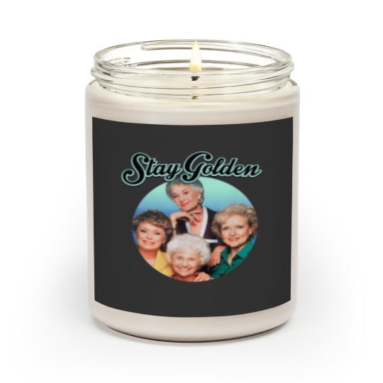 Discover Womens The Gol den Girls Stay Golden Four Mature Women TV Show 80s 90s Fans Gifts Scented Candles