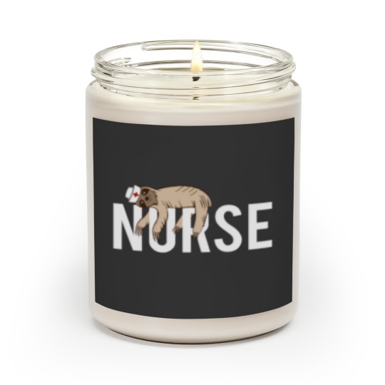 Discover Nurse Sloth Sloth Animal Lovers Nursing Gift Scented Candles
