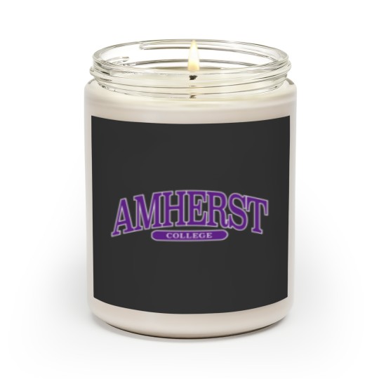 Discover amherst - college font curved Scented Candles
