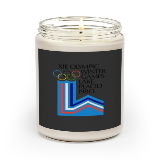 Discover Lake Placid 1980 Winter Olympics Men's Grey Scented Candles Size S-5XL