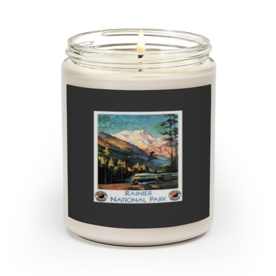 Discover Rainier National Park Old Railway Northern Pacific Scented Candles