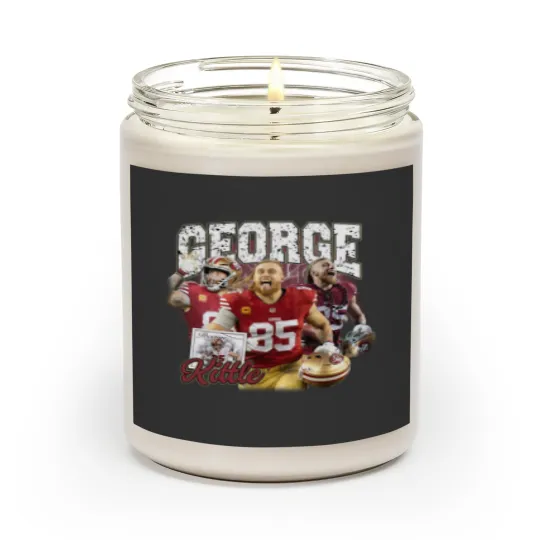 Discover Vintage 90s Graphic Style George Kittle Scented Candles, San Francisco Football